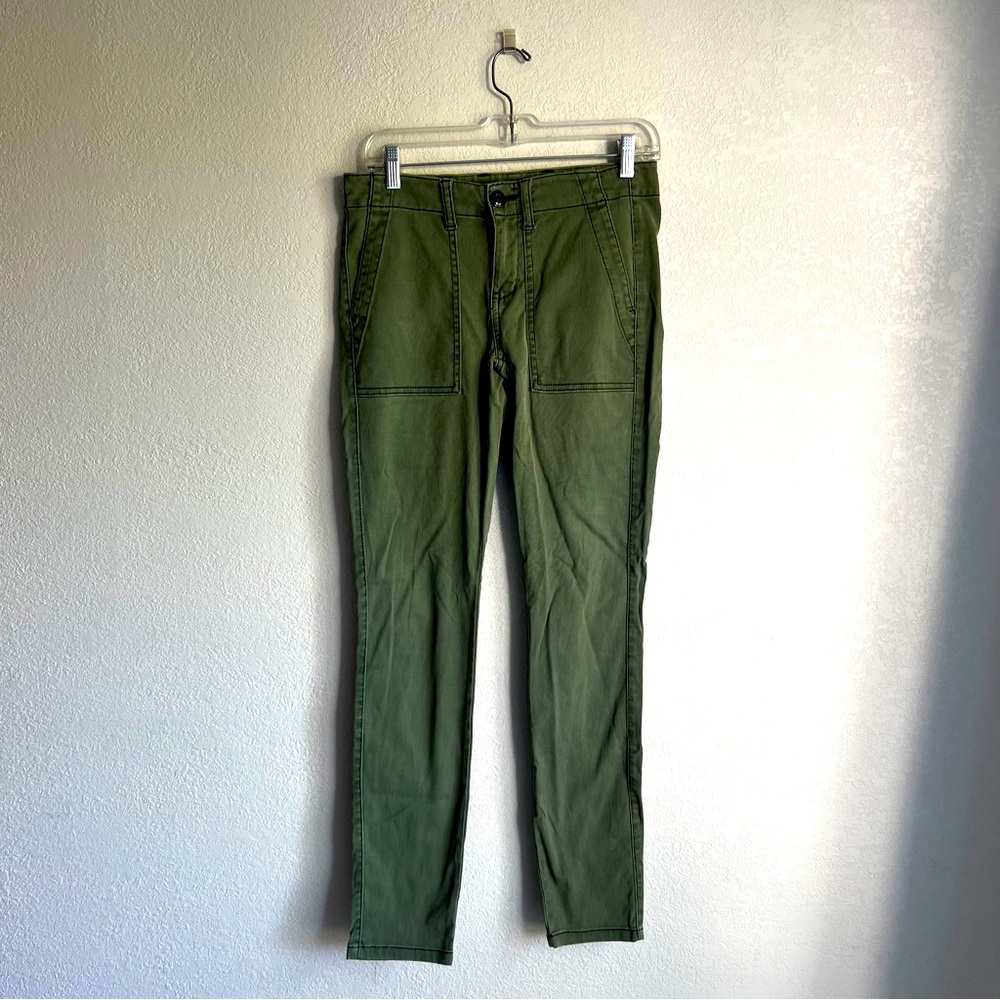 Olive green ribbed Cabi pants size 4.